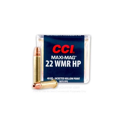 CCI MUNITION 22 WMR MAXI MAG HP 40GR 0024