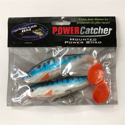 POWER CATCHER 6" TIGER BLUE / RED TAIL
