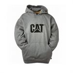 CATERPILLAR HOODIE DARKHEATHER / GRIS-004 À CAPUCHON LOGO NOIR 