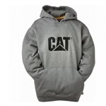 CATERPILLAR HOODIE DARKHEATHER / GRIS-004 À CAPUCHON LOGO NOIR / 10646-110 S